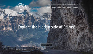 Κατασκευή responsive ιστοσελίδας για τo Epirus Adventures.