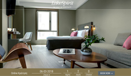 Responsive website for Lake Spirit Hotel in Ioannina