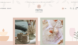 Responsive eshop for Nema Concept in Ioannina