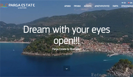 Responsive website for Parga Estate