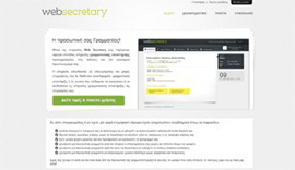 Web Secretary, a web application providing secretarial services