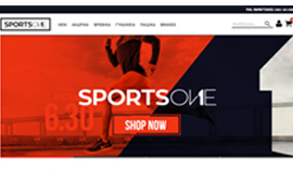 Κατασκευή responsive eshop της εταιρίας Sports1.gr στην Άρτα