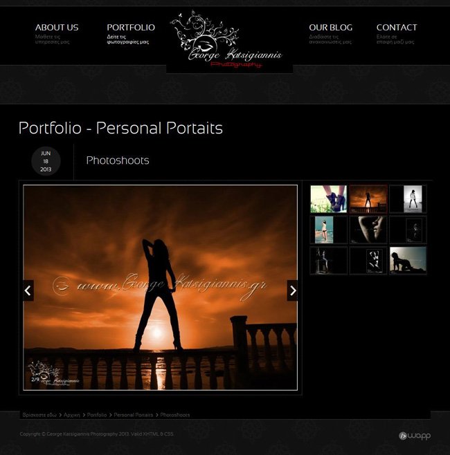 Website for George Katsigiannis Photography in Arta