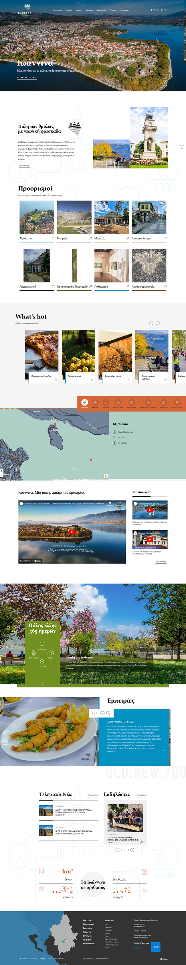 Responsive website for Travel Ioannina