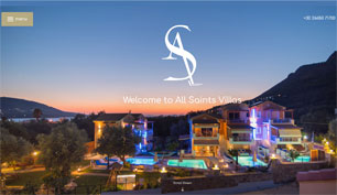 Responsive website for All Saints Villas in Plataria Thesprotia