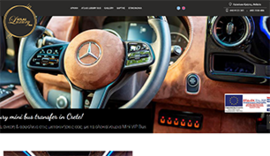 Responsive website for Atlas Luxury Bus in Crete