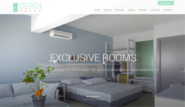 Responsive website for Beach Break hotel in Faliraki, Rhodes