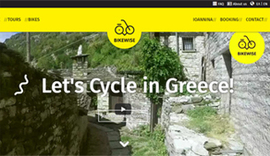 Responsive website for Bikewise in Ioannina