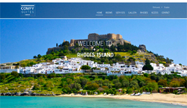 Responsive website for Lindos Comfy Suites in Rhodes
