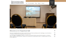 Website for Cretan Conference Center Terpsichore Hall in Chania