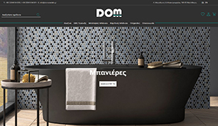 Responsive eshop for Dom Materialis in Athens.