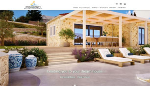 Responsive website for Epirus Realty in Parga