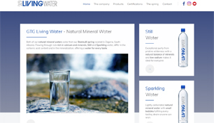 Κατασκευή responsive ιστοσελίδας για τo GTG Living Water
