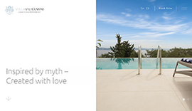 Responsive website for Villa Vilielmini Paxos