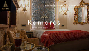 Responsive website for Kamares Boutique Hotel & Spa in Ioannina