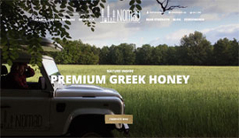 Κατασκευή responsive ιστοσελίδας για τo Nomad Honey στα Ιωάννινα