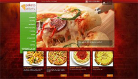 Eshop for Paketo Delivery, a fast food company in Ioannina