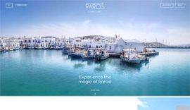 Responsive website for Paros Comfy Suites in Paros