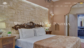 Κατασκευή responsive ιστοσελίδας για το Ξενοδοχείο Πολιτεία στα Ιωάννινα.