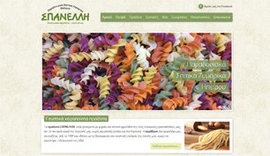 Κατασκευή ιστοσελίδας για την εταιρία Σπανέλλη παραδοσιακά σπιτικά ζυμαρικά Ηπείρου στα Ιωάννινα