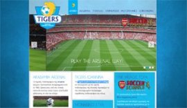 Website for Tigers Ioannina Football College in Ioannina, Epirus