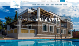 Responsive website for Villa Vera in Lefkada