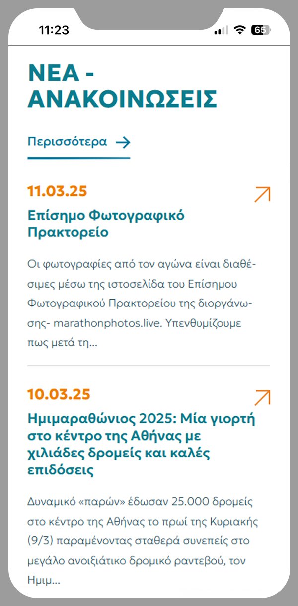 Athens Marathon. The Authentic